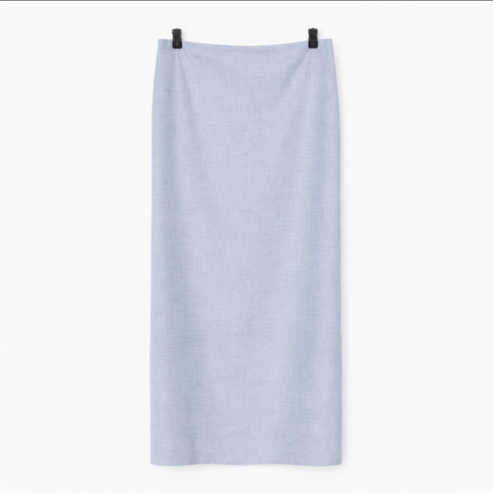 NWT Talbots Heather Gray Wool Maxi Skirt Sz 12